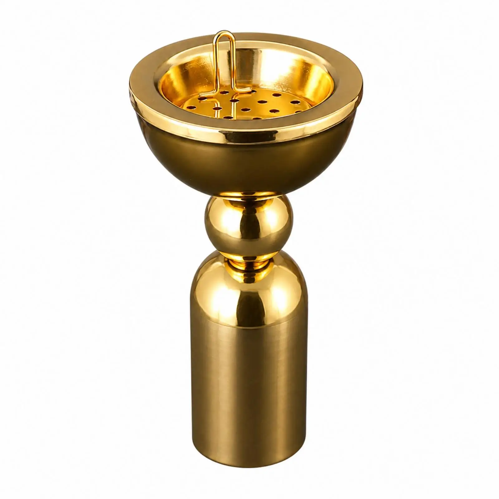 Minimalist Metal Incense Censer for Aroma Rituals Compact Scent Holder with Loop for Relaxation Spaces