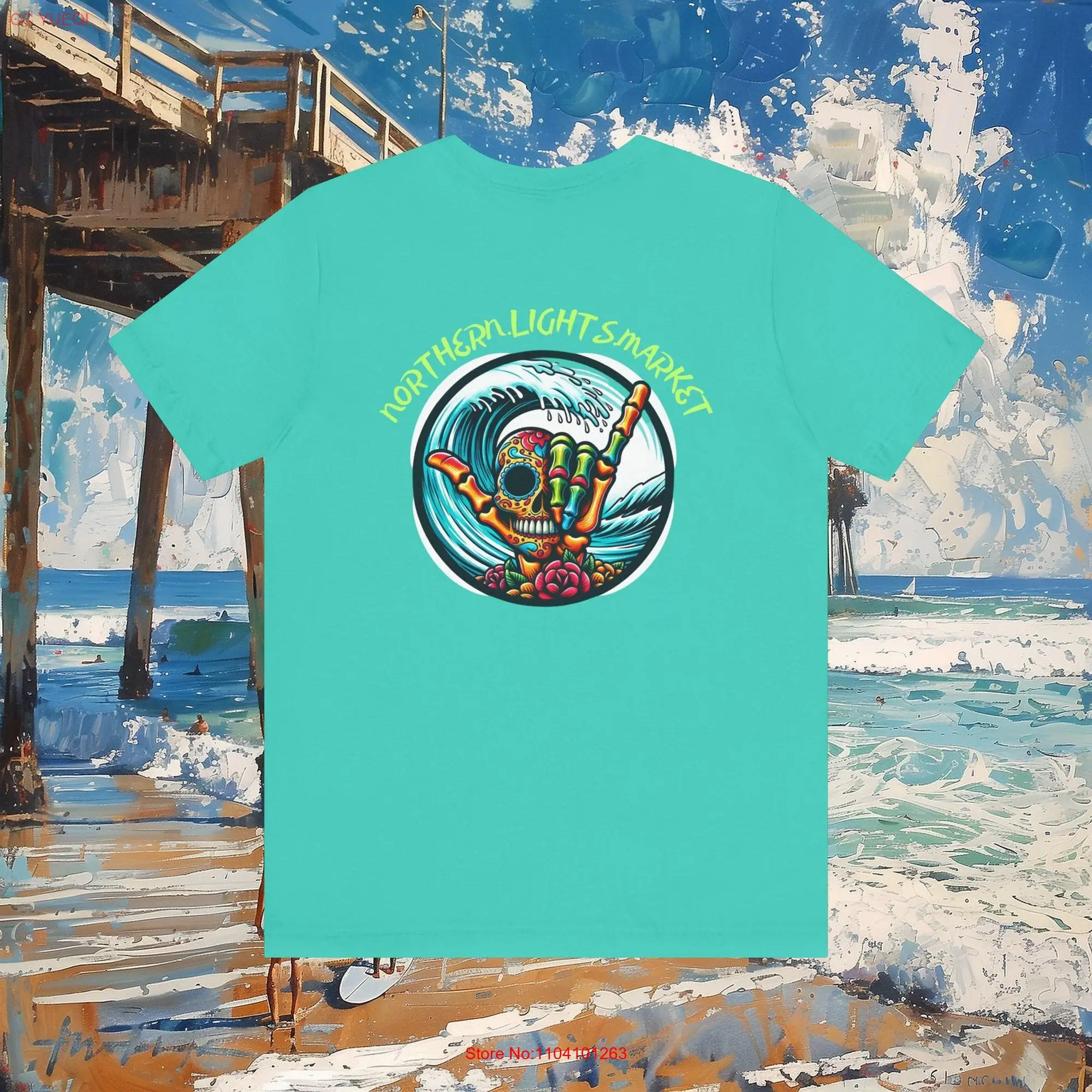 Mexican Hang Loose T Shirt Beach Day of the Dead long or short sleeves