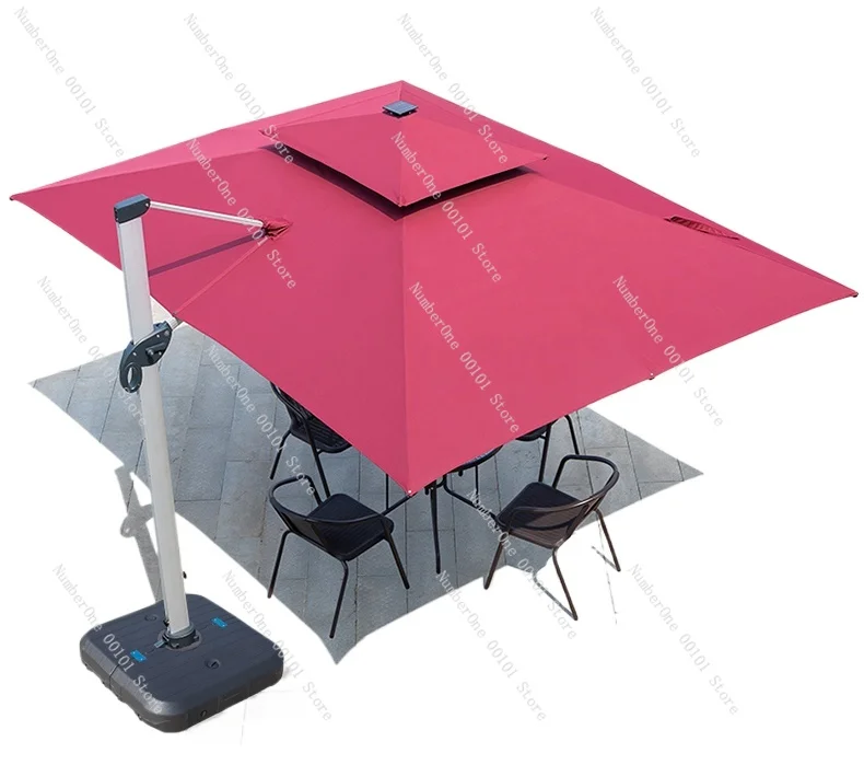 Outdoor Sunshade Patio Large Sun Water Injection Sand Injection Base Roman Beach Stall