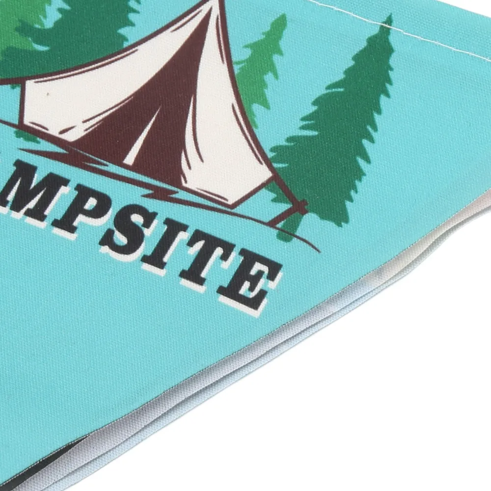 10Pcs/Set Durable 3 Meter Camping String Flag 10 Pieces Set Polyester-cotton Fabric Pennant Banner Pennant Decor Outdoor Events