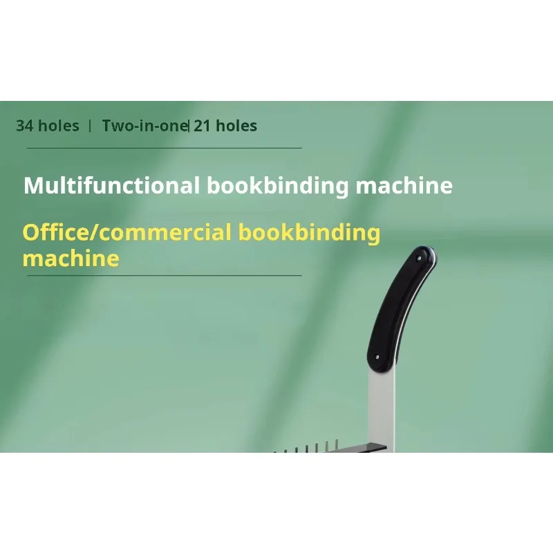 34-hole and 21-hole Iron Ring Binding Machine, Contract and Tender Document Punching Ring Pressing Machine, Double Coil Calendar - view 6