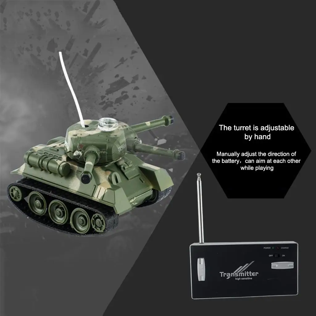 Mini RC Tank รีโมทคอนโทรล รีโมทคอนโทรล ถังของเล่น