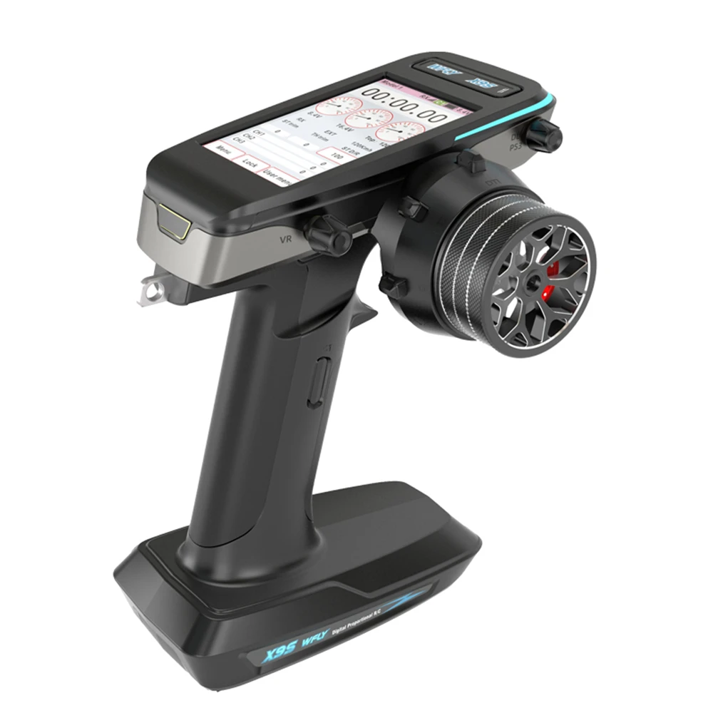 WFLY X9S RC Car Radio Transmitter with 9 Channels Receiver RG209S Set Runner and Trigger Hall Gimbals 3.5ms Latency Constant Spe