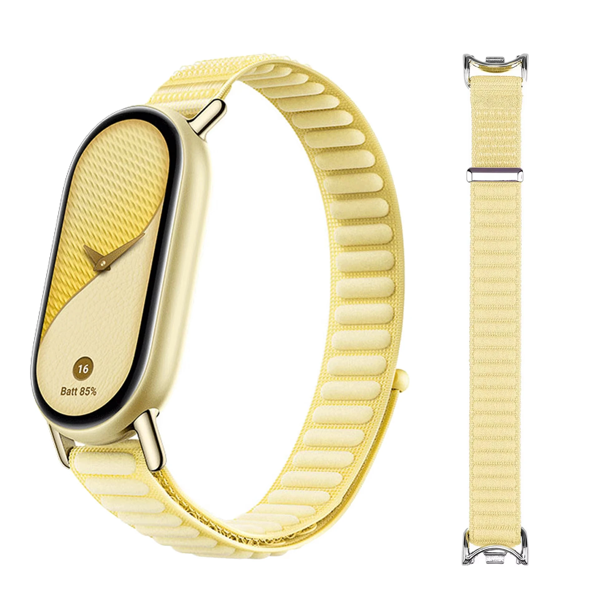 Für Xiaomi Mi Band 11 10 9 8 NFC MiBand Ersatzarmband, gewebtes Nylon-Schlaufenarmband, Smartwatch-Armband, Mi Band 10 Armbänder