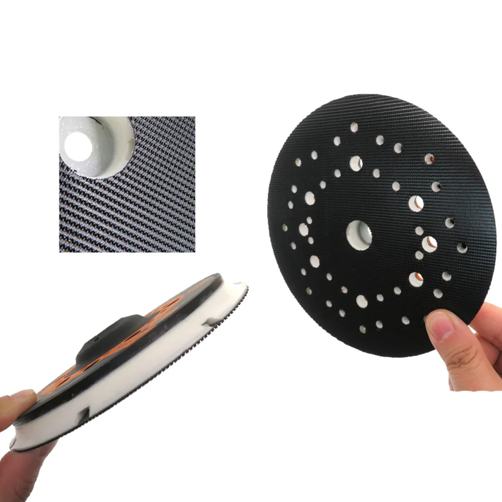 6Inch Hook & -Loop Sanding Pad With 45 Holes Backing Pad Sanding Holder Disc For Pneumatic Sander For Woodworking Power Tools