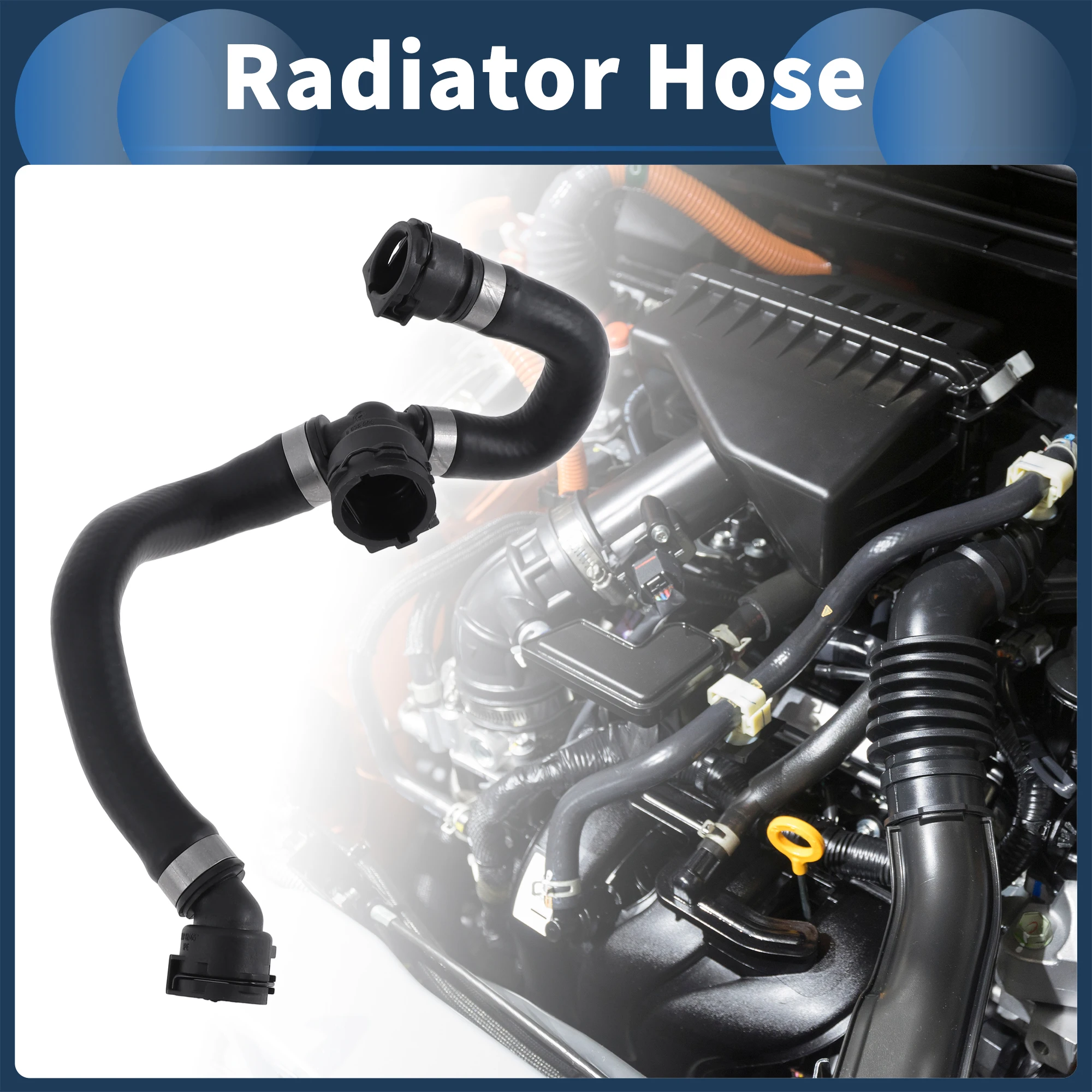 Mangueira de radiador X Autohaux para BMW 320i xDrive 2017-2018 para BMW 440i 17-20 No. 17128616531   Peças de reposição automotivas