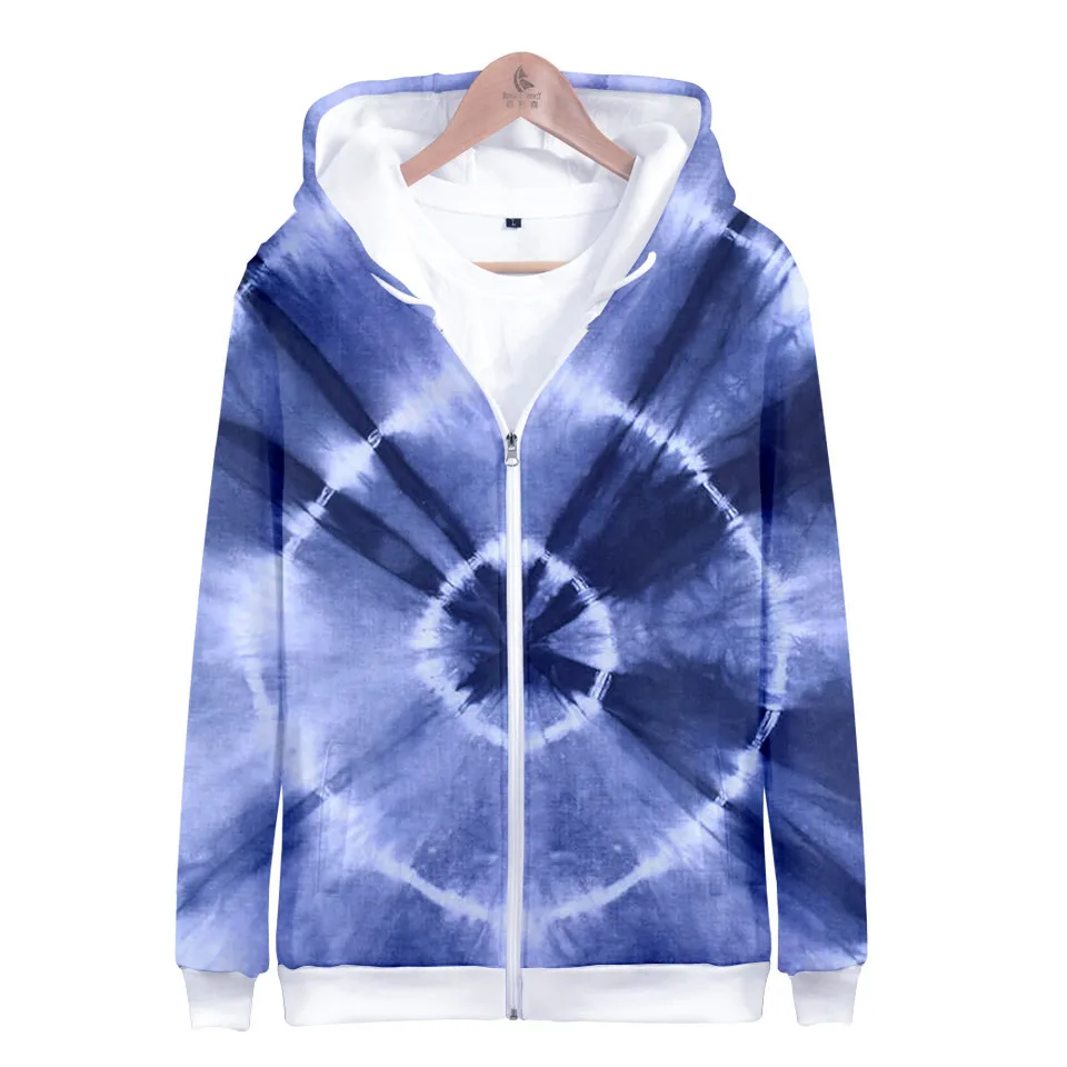 Colorful Spiral Dizzy Pattern Hoodie Men Women Optical Illusion Hoodies Sweatshirt Harajuku Tie Dye Jacket Coat Clothes