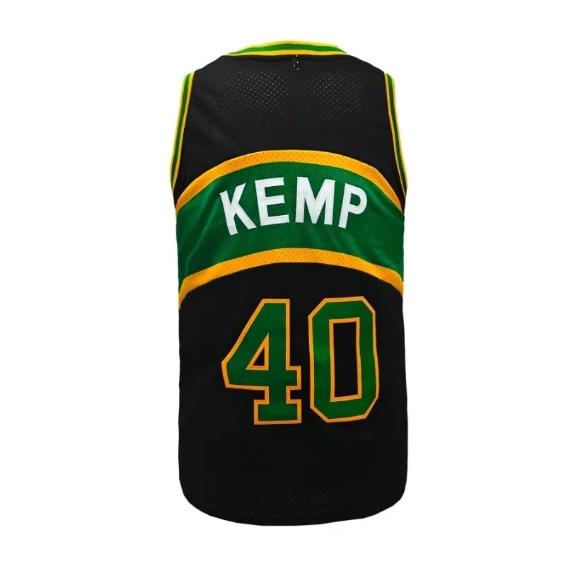 الرجال # 40 جيرسي لكرة السلة، مطرز بالحروف والأرقام، سترة فضفاضة بدون أكمام قابلة للتنفس للتدريب، ملابس غير رسمية #4