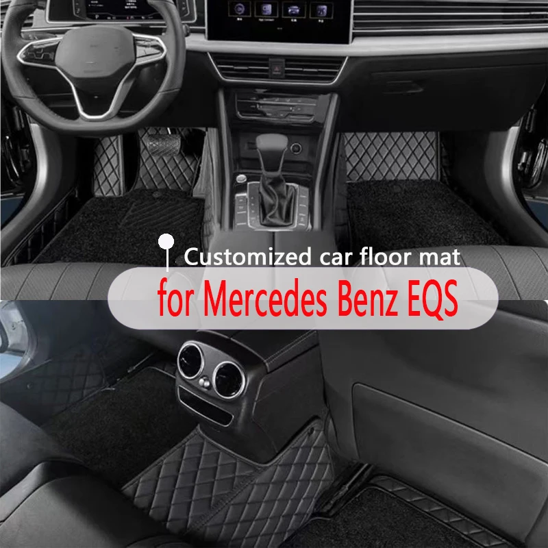 Custom Car Floor Mats for Mercedes Benz EQS 2022 Years Interior Car Accessories