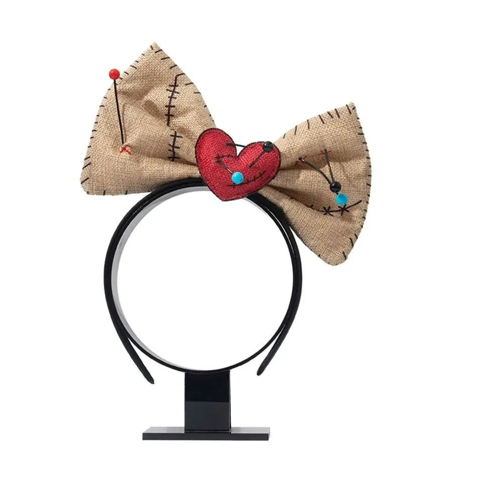 Bow knot Halloween Necklace Headband Ghost Headdress WOODOO Necklace Headband Headwear Cosplay Performance Hair Hoop