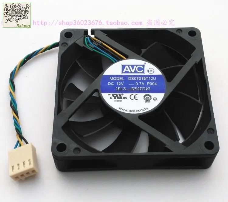 

jinlingge For AVC 7015 7CM 4PIN silence DS07015T12U 12V 0.70A cooling fan
