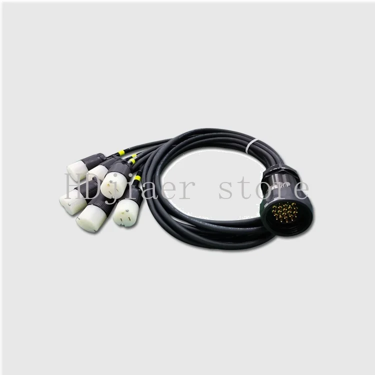 

19Pin Socapex Cable Breakout to Edison 5-15R Plug Electric Power Split Cables