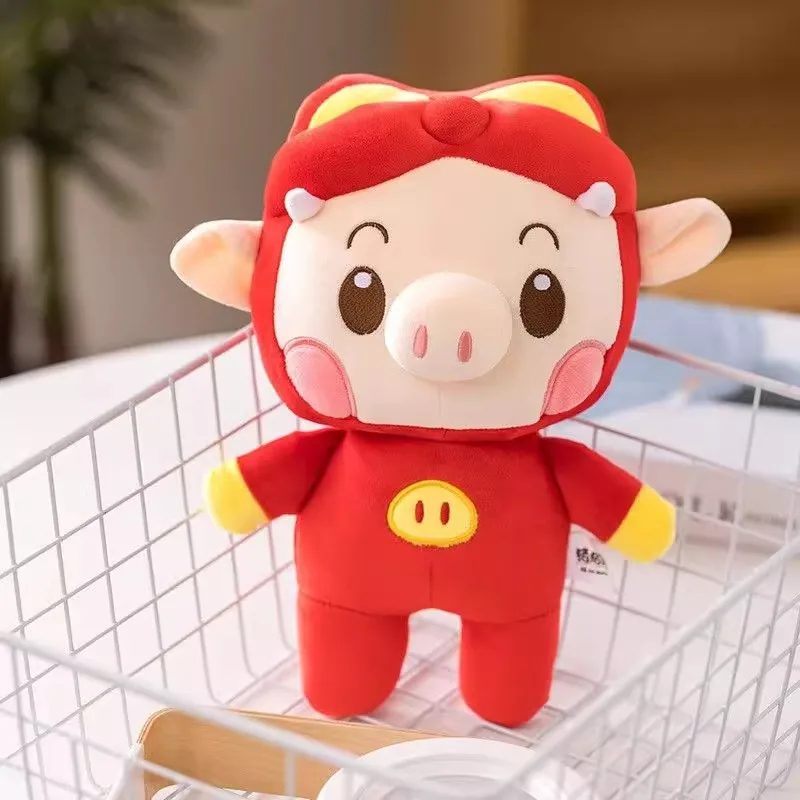 GGBond Pigu Xia Piggy Warrior Super fuerte máquina de garra de dibujos animados muñeca de peluche niños regalo de cumpleaños para amigos