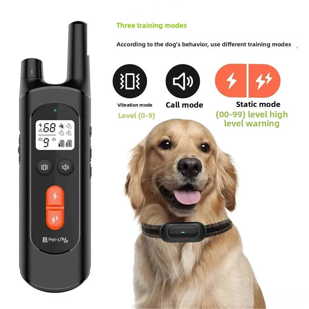 Pet intelligent dog trainer Electric shock Cross-border remote control dog repellent trainer Electronic training supplies collar