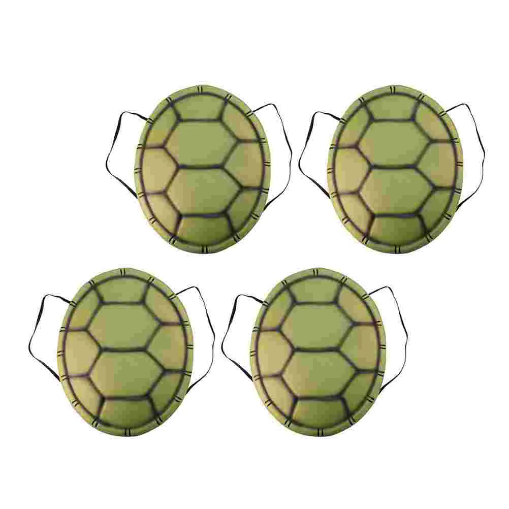 

4 Pcs Turtle Shell Costume Halloween Dress up Costumes Props Tortoise Toys Mini Ornaments