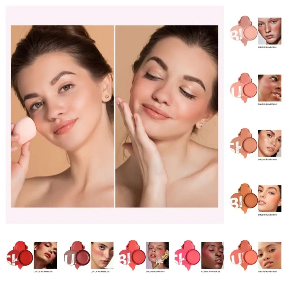Face Blusher Cosmetics Cheek Tint Rouge Cream Blush Eyes Make Up Multi-function Beauty Blush Face Body Makeup Tool