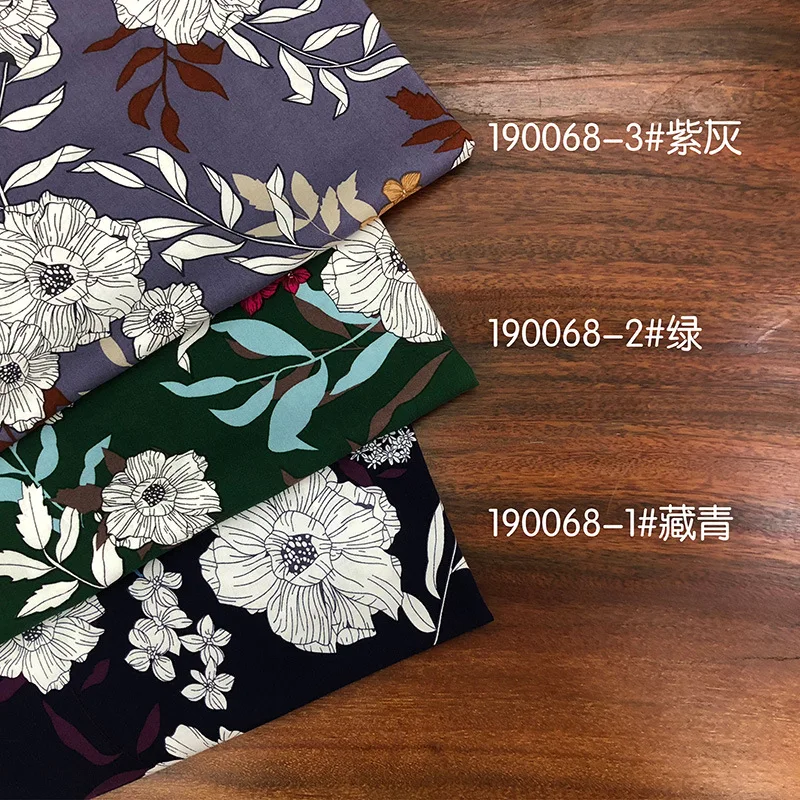 Soft Viscose Summer Daisy Rayon Fabric By  Floral Print Women\'s Dress Clothing Skirt Pajamas DIY Sewing Material 100x145cm