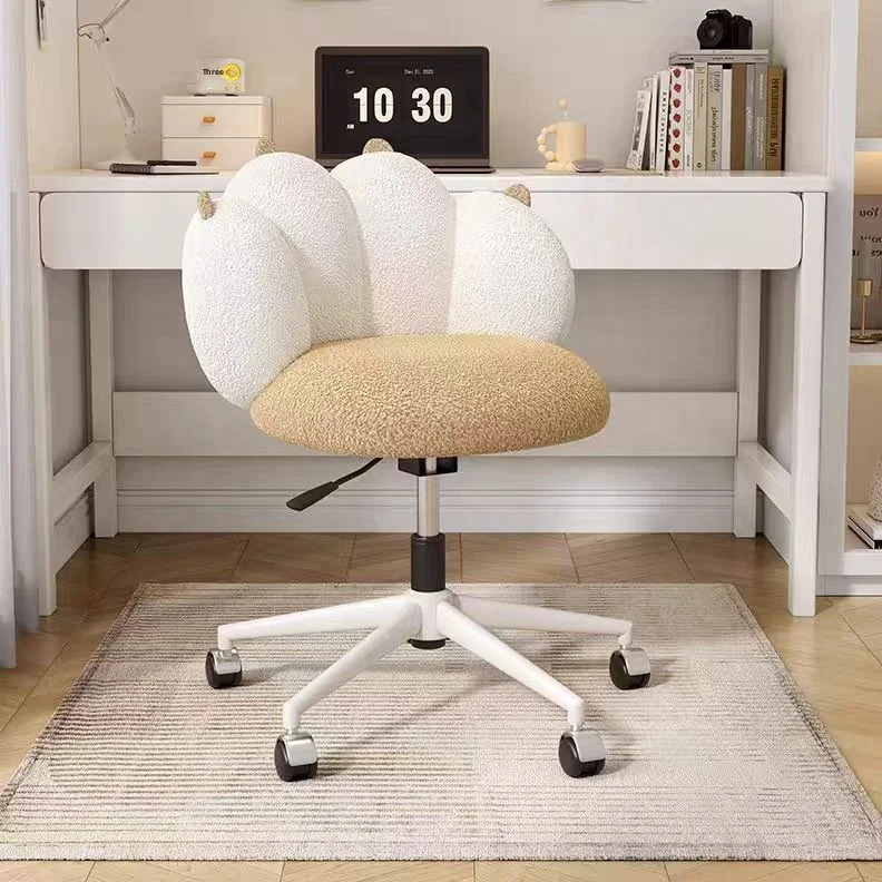 /Modern Style Cat Paw Chair Rotating Manicure Stool With Backrest Home Furniture Living Room Chair