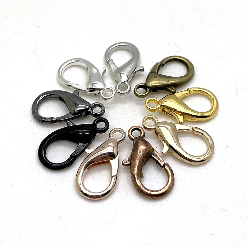 30 pcs/lot Plated Lobster Clasp For Diy Chain Necklace Bracelet Connectors Jewelry Making DIY Supplies