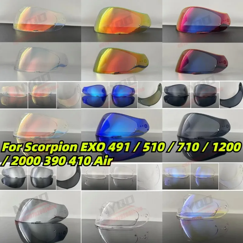 Parasol para Casco de Motocicleta, Protección Solar, Lente de Alta Definición, Compatible con Scorpion EXO 491/510/710/1200/2000 390 410Air