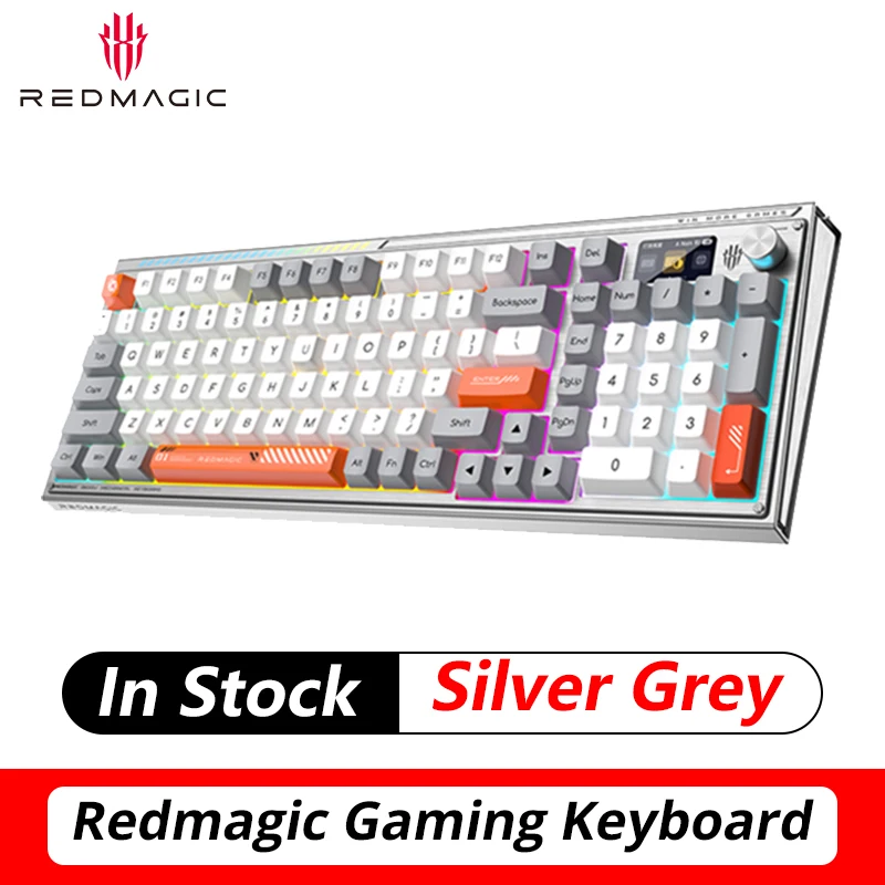 REDMAGIC Gming Mechanice Keyboard Wire & Wireless 100Keys QS BR RGB Light Konb controls PBT Keycap TTC Flame Snow Shaft