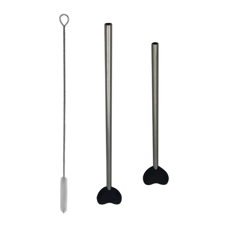 Uniuqe Metalen Rietje met Hart Multifunctioneel Metalen Rietje Rechte Sipper