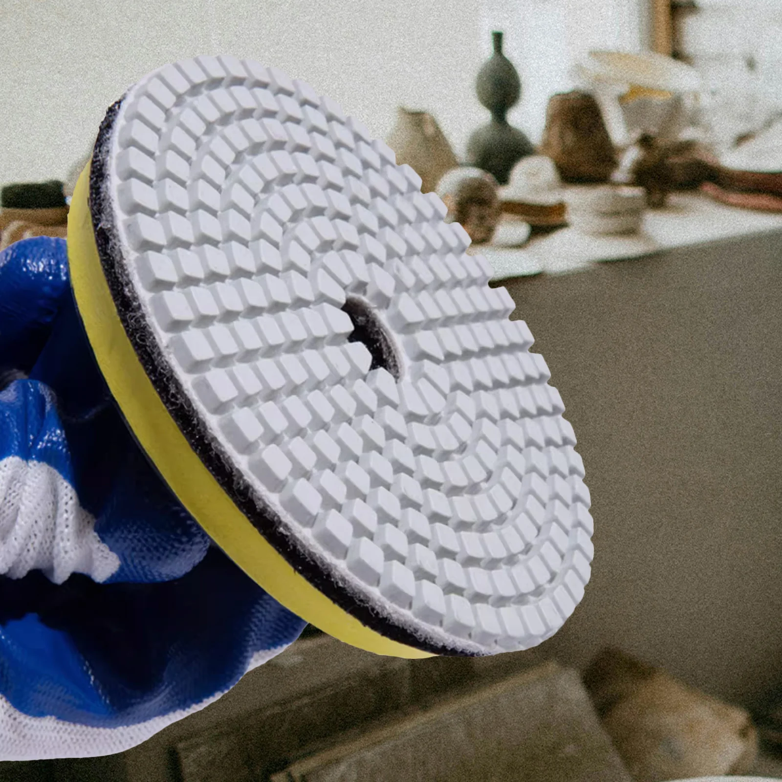 Ceramic Grinding Disc Polishing Pads Pottery Repair Tools Felt Materials Efficient Performance School Studio Use Concrete