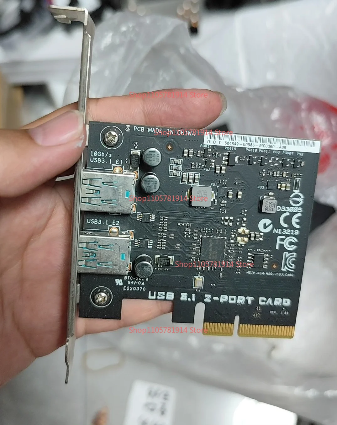 For ASUS USB3.1 Expansion Card PCI-E To USB High-speed Desktop Adapter Card