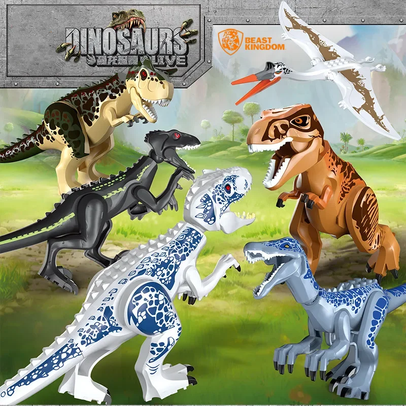 

Королевство зверей FC3727 Динозавр Юрского периода Оверлорд Тираннозавр Парк Кетткиптерзавр 6, супер большие игрушки из строительных блоков