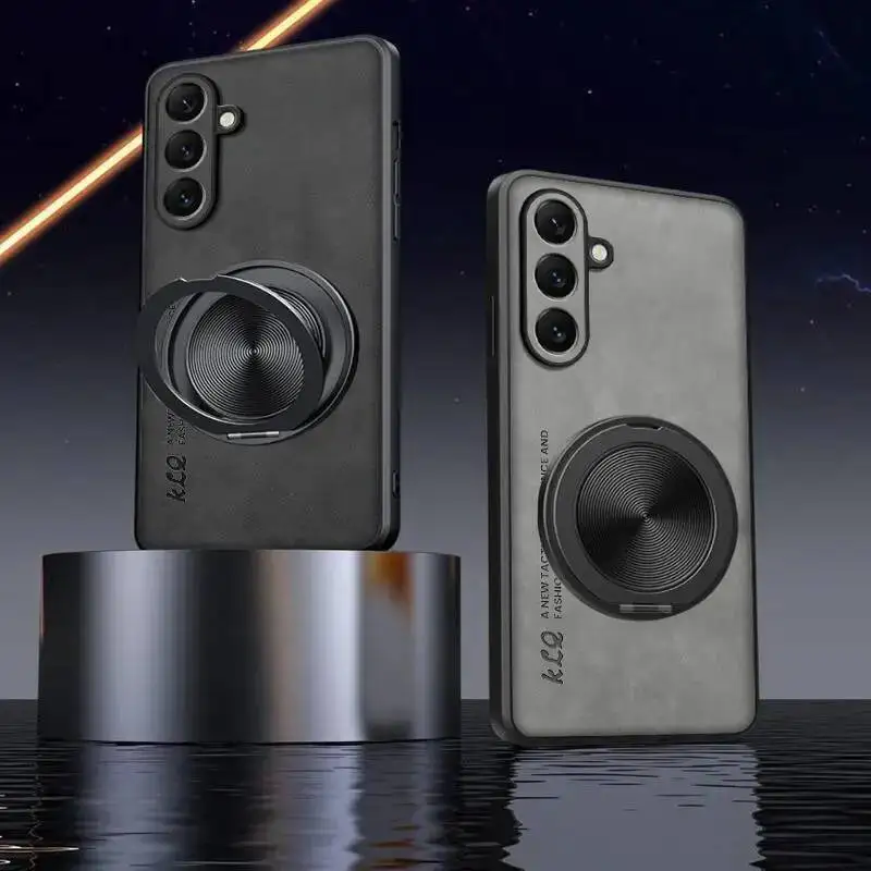 حافظة فوندا لهاتف سامسونج جالاكسي s25 edge S26 plus Ultra s25FE بإطار ناعم من الجلد مغناطيسي خلفي لهاتف سامسونج جالاكسي s25 FE