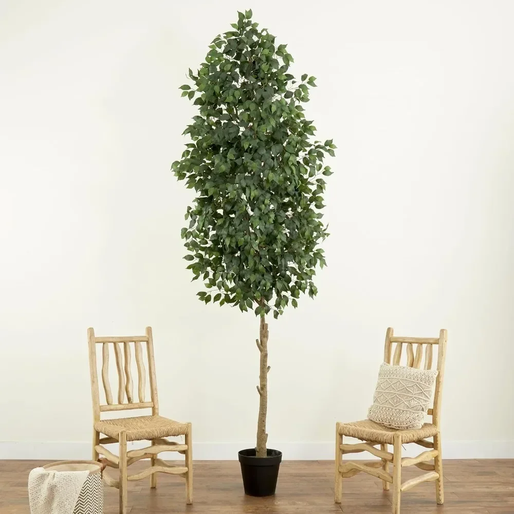 

Nearly Natural 10ft. Artificial Ficus Tree, Green, Plastic, Iron Wire, Polyester Materials, 30.58 lbs
