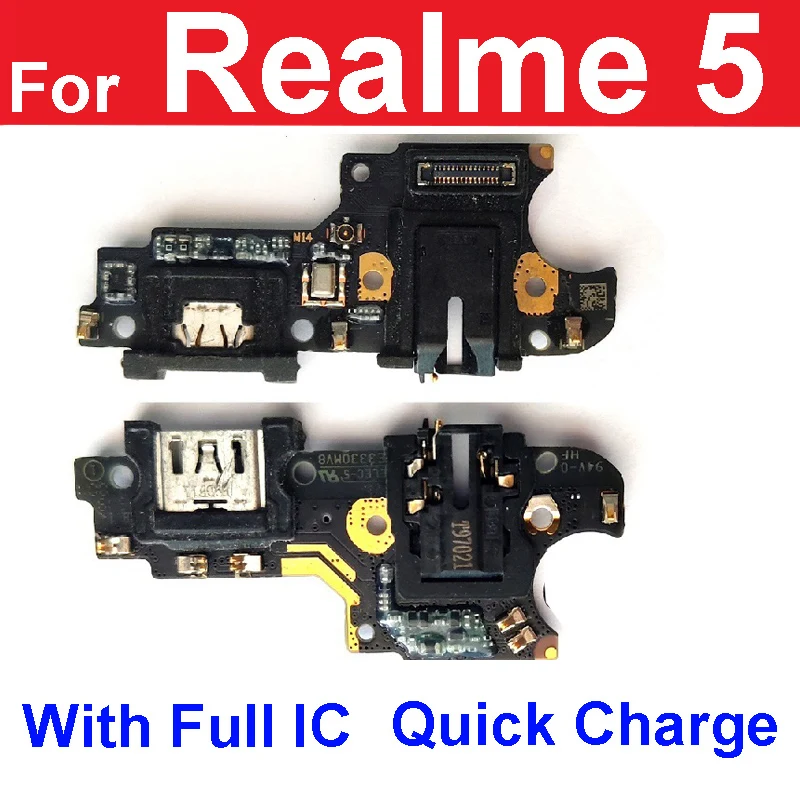 USB Charger Board Dock For Realme 5 5i 5S 3i 3 2 USB Charging Jack Port Connector Board Flex Cable Replacement Spare Parts