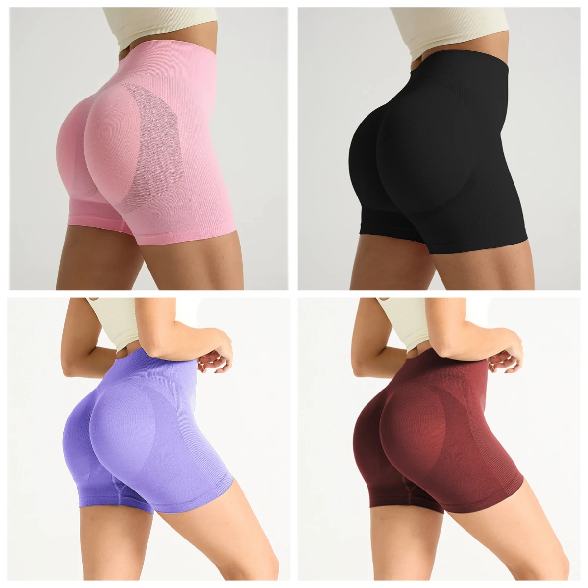 

Womens Running Shorts Tight Yoga Pants High Waisted Sexy Curvy Buttocks Worn Sports Fitness Three Quarter Pants Women Clothes