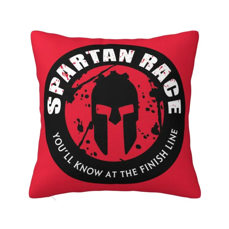Spartan Race Sparta Spirit Cushion Covers Soft Nordic Throw Pillow Case for Sofa Home Decor