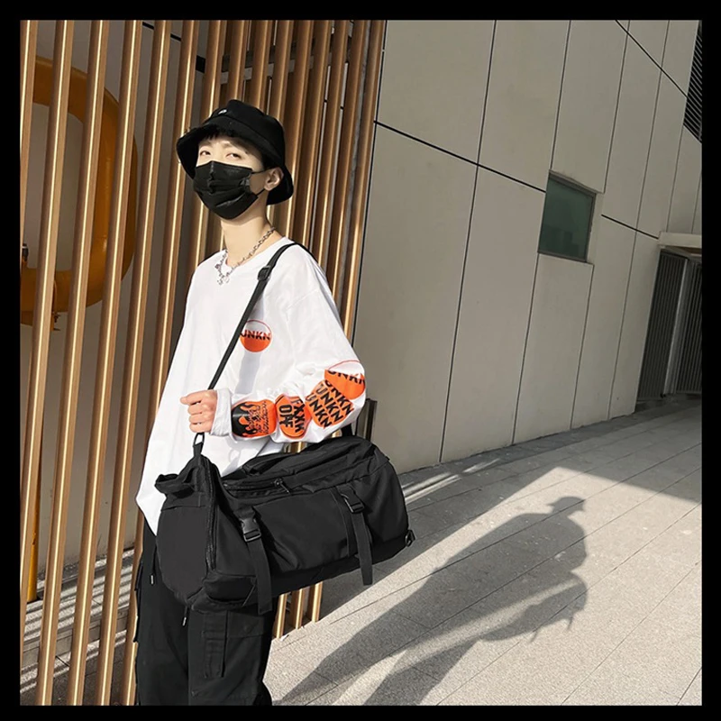 Large Capacity Outdoor Hiking Mountain Backpack College Student Shool Bag Crossbody Handbag Business Trip Travel Shoulder Bags - view 4