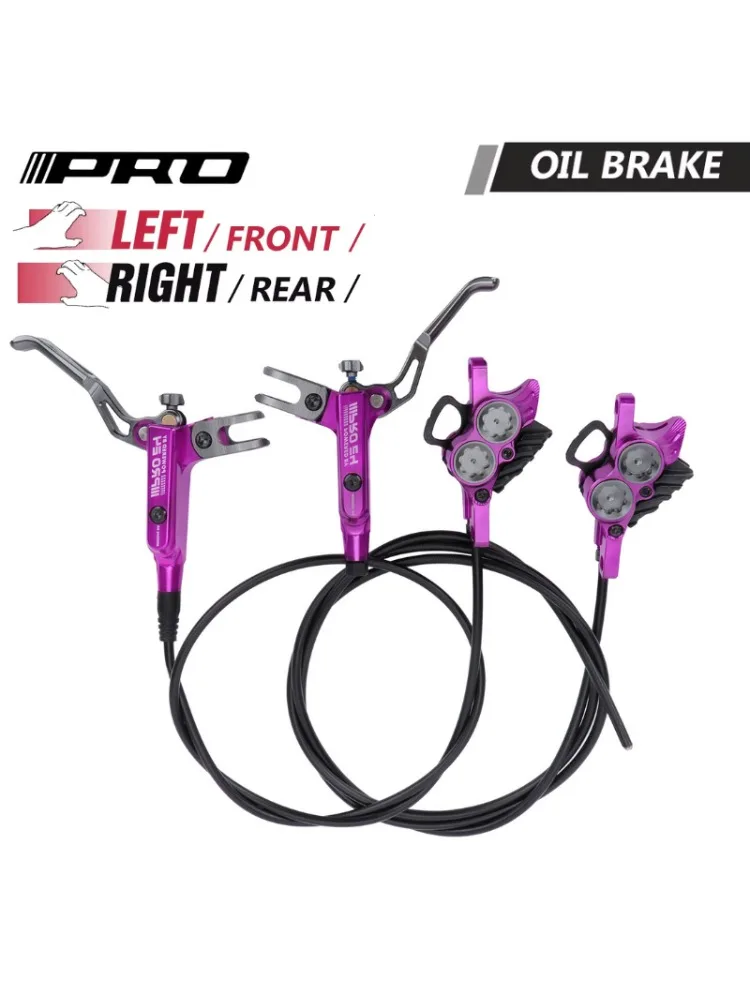 AliExpress IIIPRO Mtb Four Piston Hydraulic Disc Brake Set 800mm/1550mm Ultra-Light Cnc Split Mountain Bike Oil Pressure Brake Disc Brake