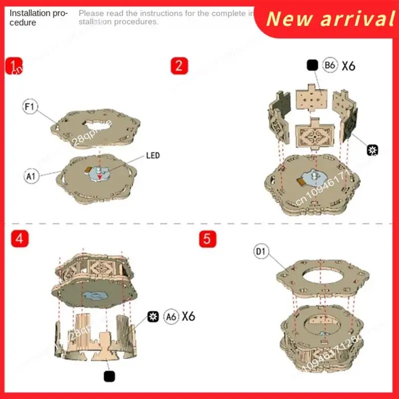 N89R 3D деревянные пазлы для взрослых Наборы моделей винтажных фонарей со светом, 3D деревянные наборы моделей фонарей для сборки дома