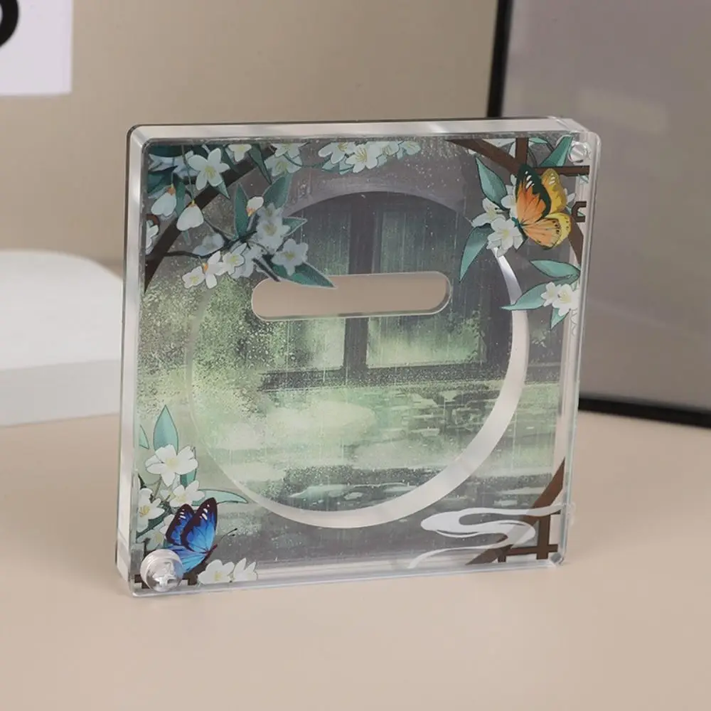 ป้ายแสดงของประดับป้ายสไตล์โบราณแบบใสป้ายแสดงอิฐน่ารักป้ายอะคริลิคชั้นวางกระเป๋าเป้สะพายหลังเครื่องประดับ