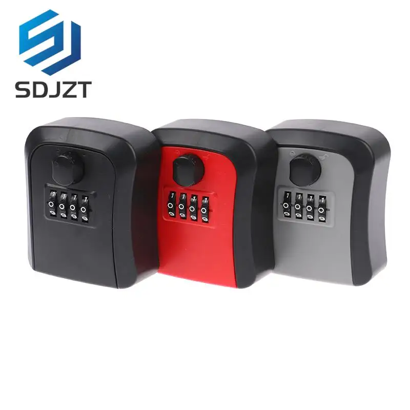 1pc Smart Code Password Key Lock Box Storage Key Wall Mounted Key Safe Box Waterproof Outdoor Keybox 4 Digits Passwords