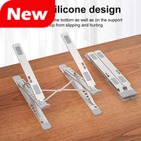 Aluminum Alloy Laptop Holder Stand Adjustable Foldable Portable for Notebook Computer Bracket Lifting Cooling Holder Non-slip