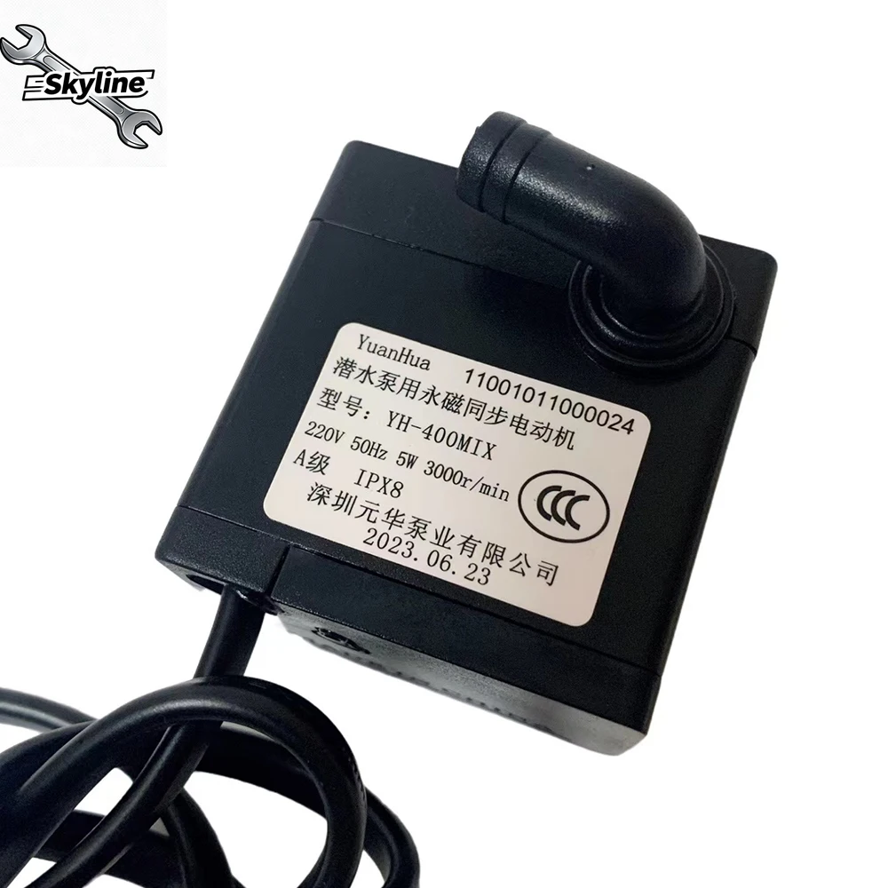 

НОВЫЙ YH-400MIX 220 В 50 Гц 5 Вт 3000 об/мин погружной насос синхронный насос с постоянными магнитами для водяного насоса вентилятор кондиционера