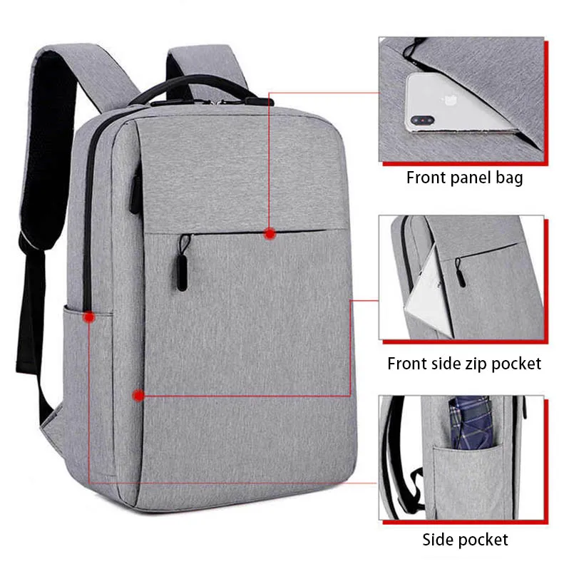 Sac à dos Oxford grande capacité pour femme, sac d'école étanche, sac à main pour ordinateur portable, étui à bombes d'affaires, sac à main unisexe, plusieurs poches