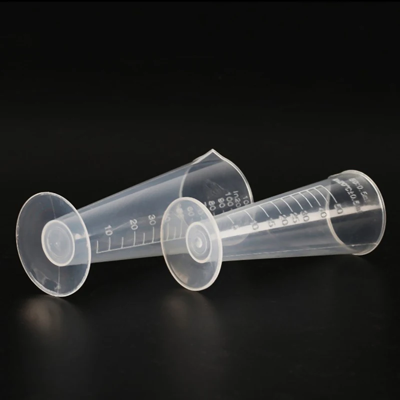 Plastic Measuring Cup Transparent Scale Measuring Cup Pour Spout Without Handle Liquid Container For Kitchen Bar Supplies