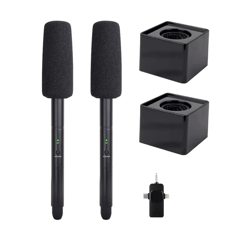 

Wireless interview microphone Mobile SLR camera dedicated to news reporters outdoor street noise cancelling handheld microphone