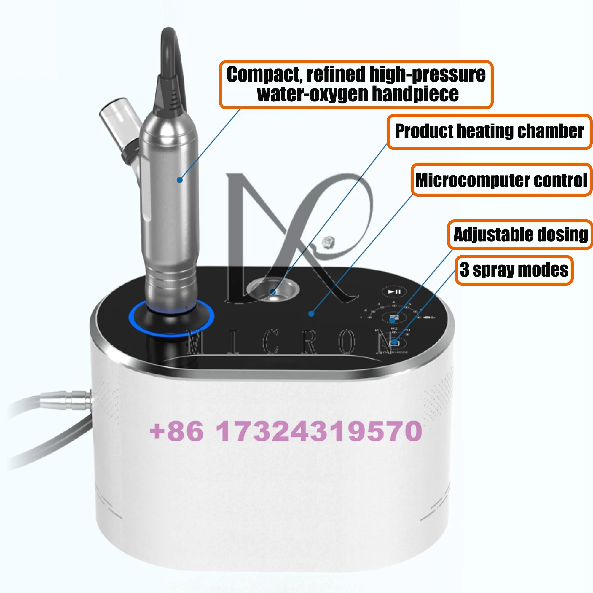 

Oxygen Jet Ultra-Fine Mist Essence Infuser | Moisturizing Skin Glowing | Rejuvenation Home Salon Facial Skincare Tool