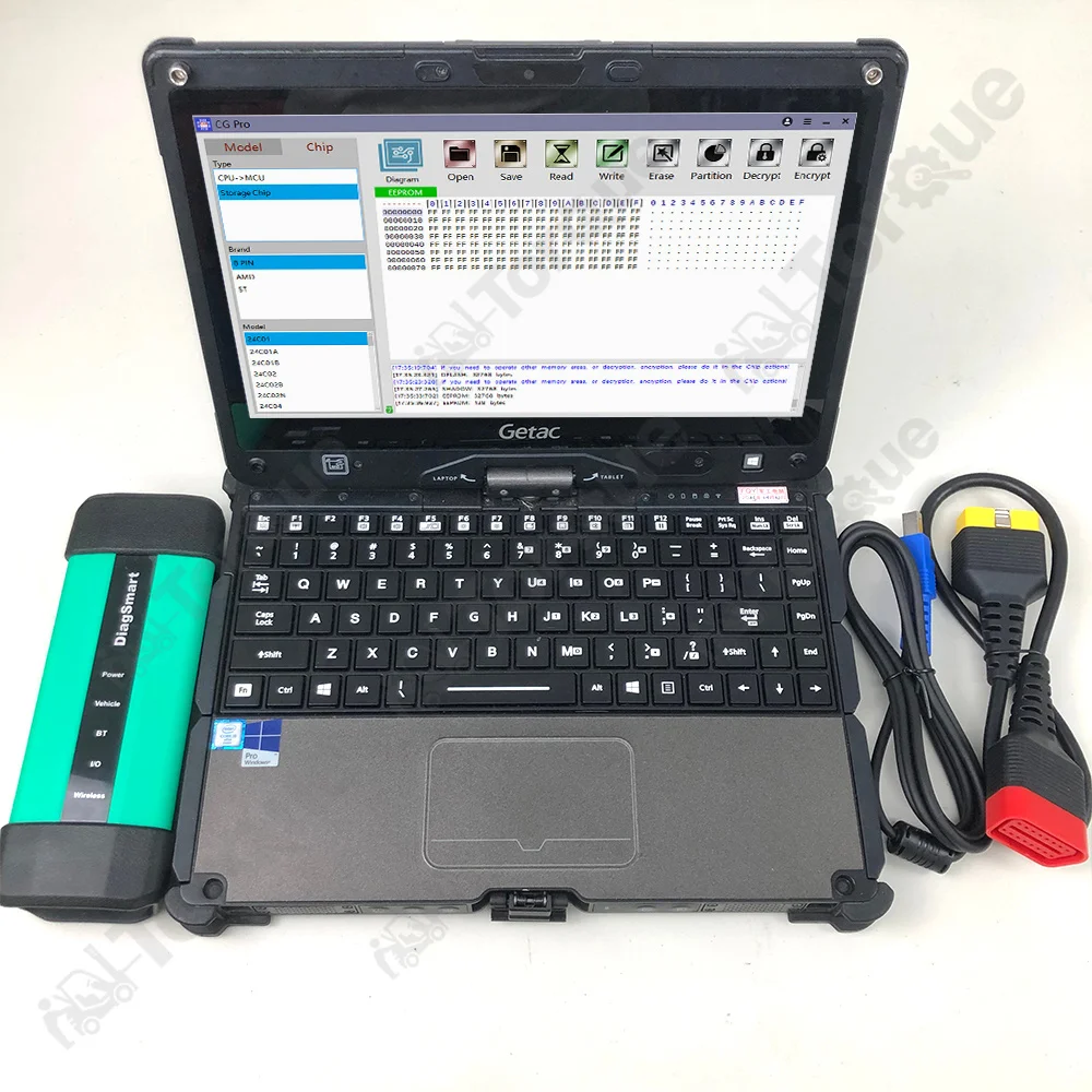 

for WEICHAI Sinotruk EOL Truck Scanner Diagnostic Tool Interface OBD For Cororation Vehicles Fault Diagsmart Getac Laptop