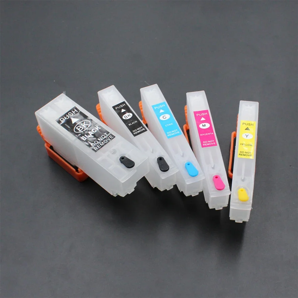 26/26XL Refillable ink cartridge For Epson XP600 XP605 XP700 XP800 XP510 XP615 XP610 XP520 XP620 XP625 Printer T2621 T2631-T2634