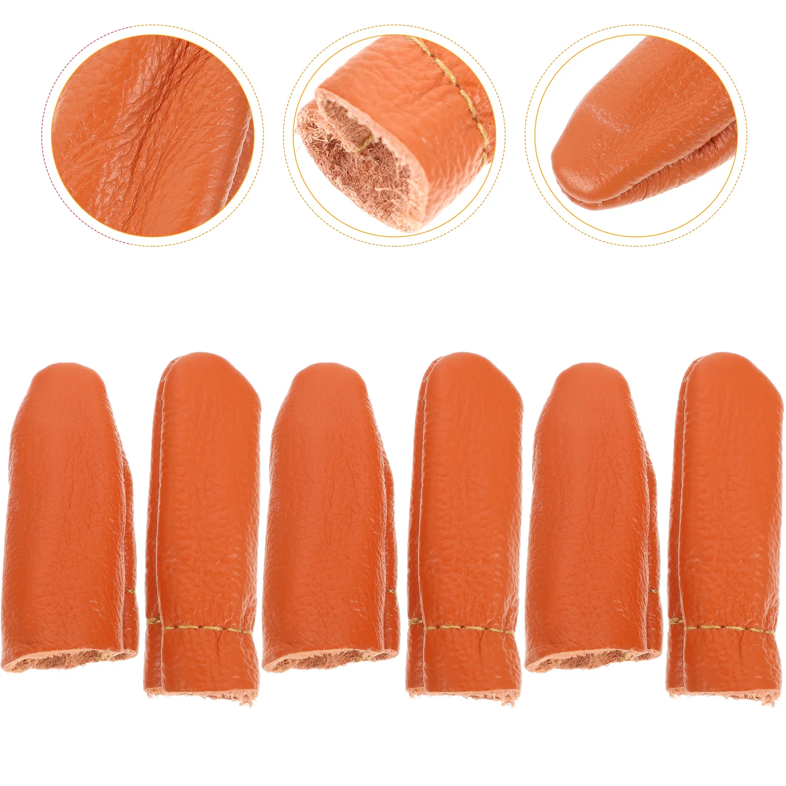 

6 Pcs Finger Guards H Warmers Craft Wood Carving Material Durable Lightweight Protect Needlework Accessory Home Work