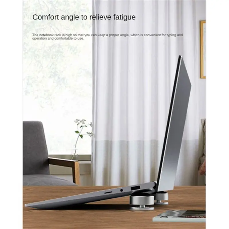 B21B 1 Pair Laptop Stand Portable Keyboard Support Foot Pad Adjustable Antiskid Holder Portable Support Pad