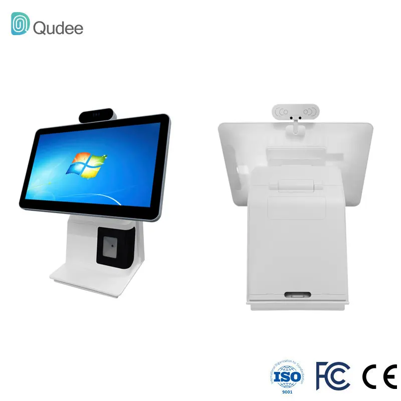 Intelligent Touch Screen POS Terminal With QR Code Scanner And Built In Printer For Supermarket And Restaurant